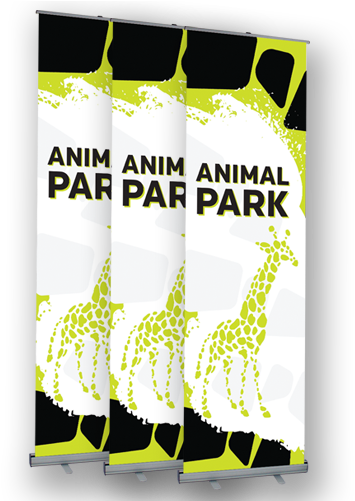 Tall Retractable Banner Stands - Design (500x500), Png Download