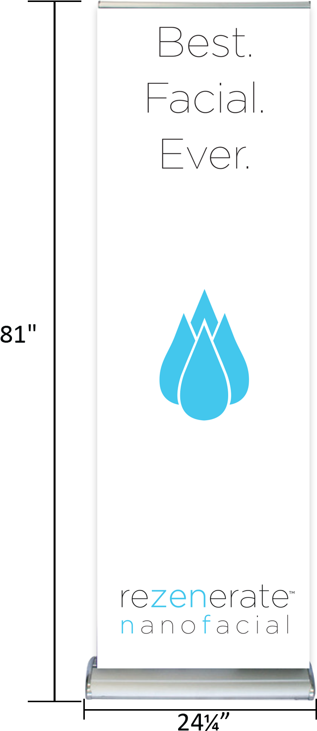 Rezenerate Retractable Banner - Banner (1500x1500), Png Download