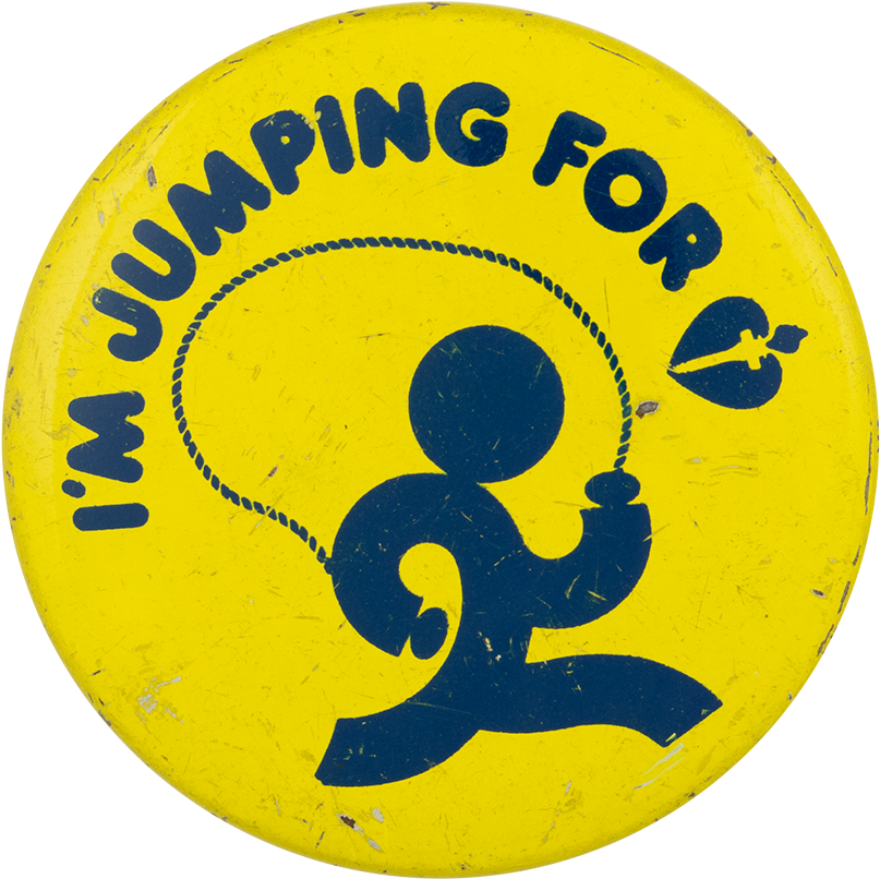 I'm Jumping For American Heart Association - Circle (1000x922), Png Download