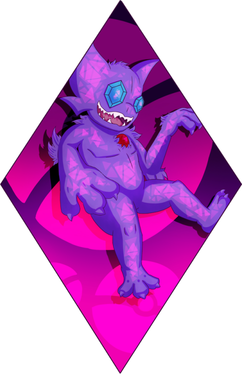 Made A Neat Lil Sableye Png Thing It's A Diamond Sableye - Cartoon (484x750), Png Download
