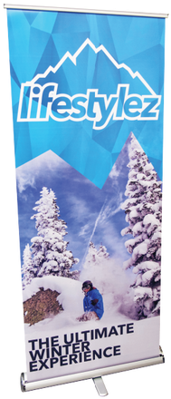 The Eco Plus Retractable Banner Stand Is Great For - Custom 33" X 80" Eco-plus Retractable Banner Vinyl (498x498), Png Download
