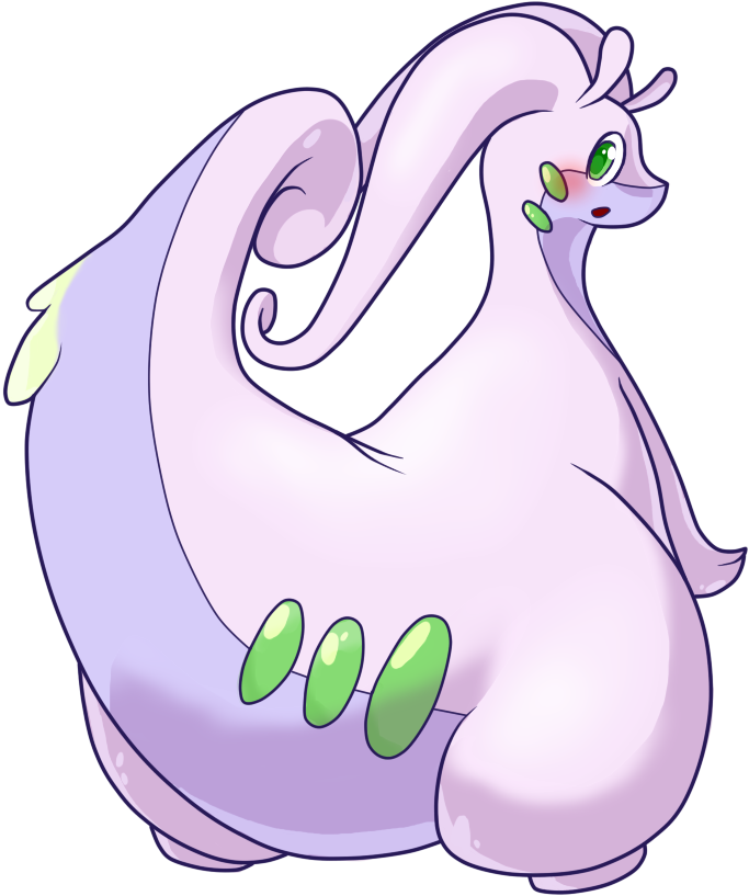 Goodra♀ - Cartoon (711x841), Png Download