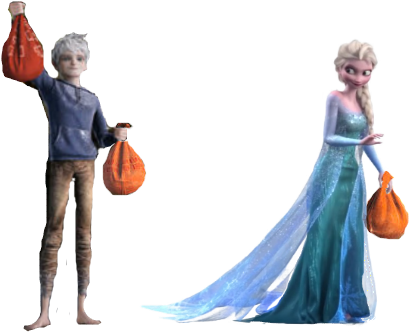 Elsa & Jack Frost Images I'll Steal His Wallpaper And - Jack Frost Y Elsa Transparent (600x398), Png Download