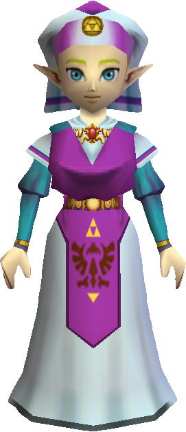 Princesa Zelda Ocarina Of Time (271x629), Png Download
