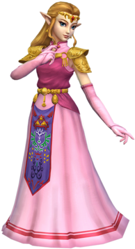 Oot Zelda Pm - Ocarina Of Time Zelda (350x370), Png Download