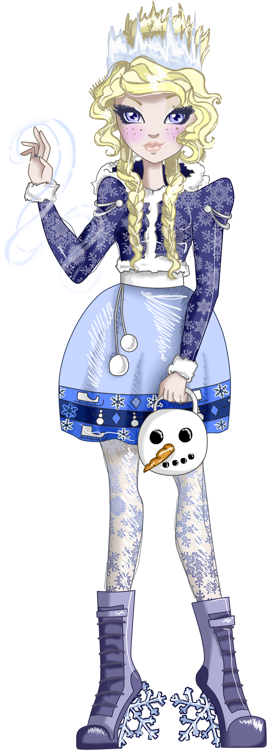 Frost Clipart I Am - Jack Frost Ever After High (1219x2605), Png Download
