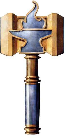 Sigil Of Ar Yemarin Anaros - Flaming Hammer (375x600), Png Download