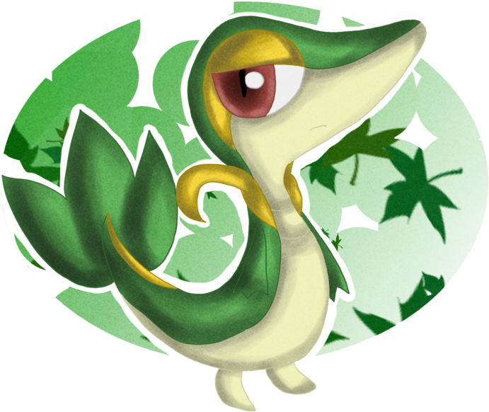 Snivy By Wildguniek-d3l5af9 - Autumn Leaf Yellow Leaves By Eclectic House - Yellow (800x738), Png Download