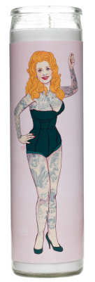 Little Sister Tattooed Dolly Parton 7 Day Altar Candle - Water Bottle (400x400), Png Download