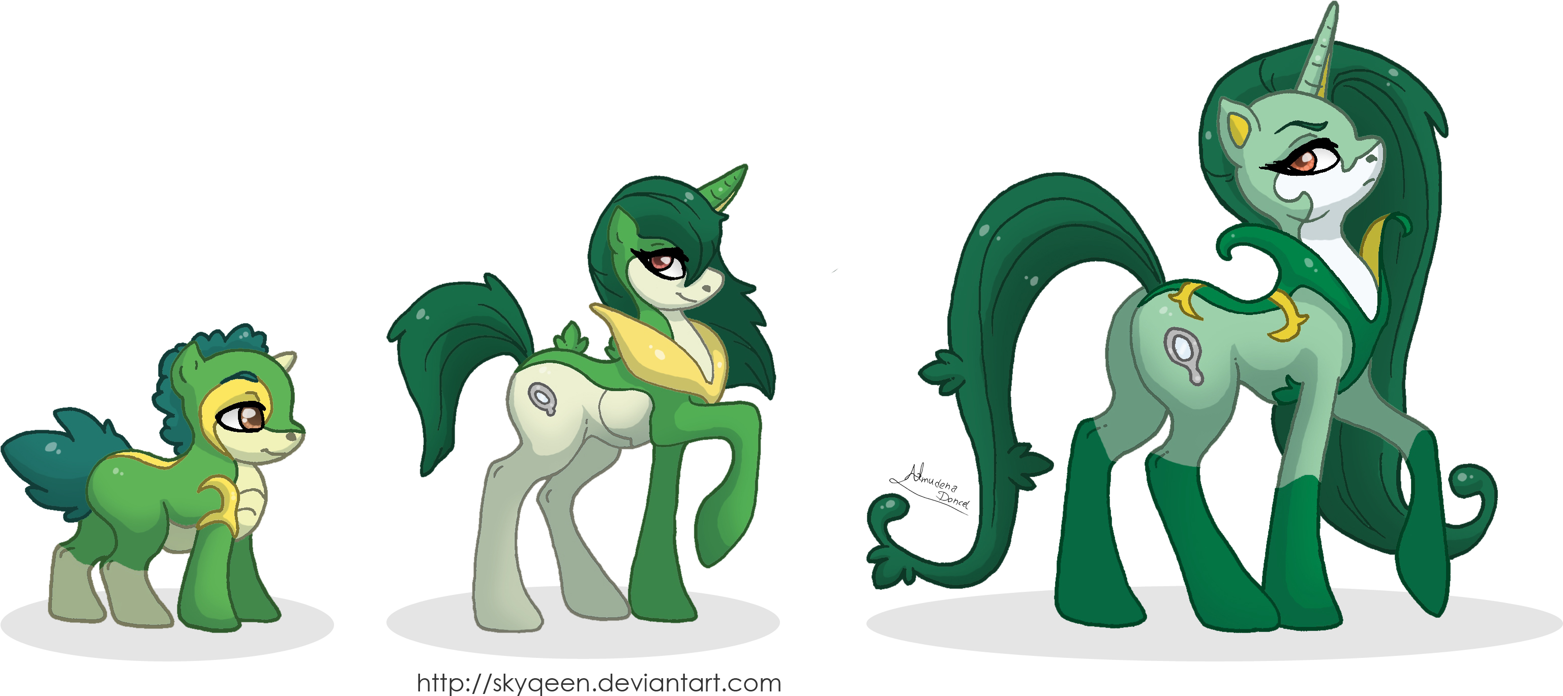 Mysweetqueen, Evolution Chart, Female, Mare, Plot, - Snivy Servine E Serperior (1280x793), Png Download