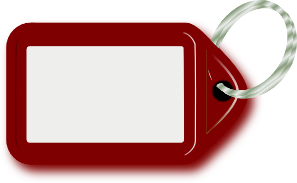 Urgundy Key Ring Clip Art - Key Chain Vector Png (600x371), Png Download