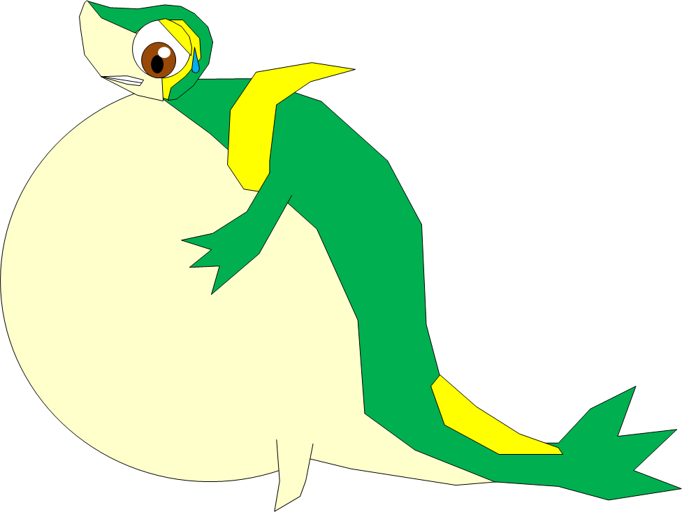 Snivy Inflated - Cartoon (976x733), Png Download