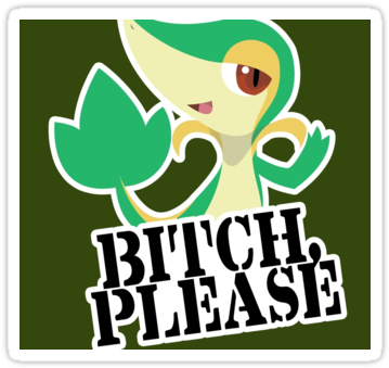Smugleaf - Snivy (375x360), Png Download