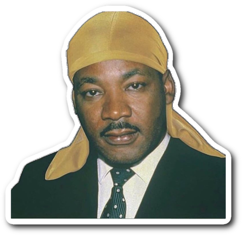 Durag Mlk Sticker - Martin Luther King Durag (600x600), Png Download