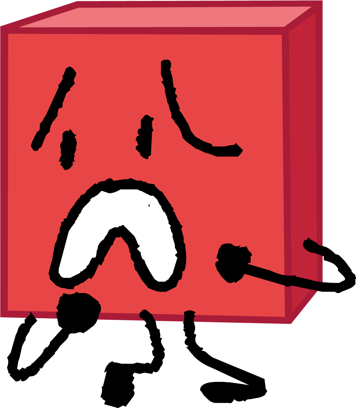 Objectmaster/a Bunch Of Stuff - Bfb Blocky Png (1288x1446), Png Download