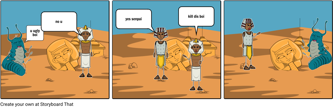 Senpai Wars - Storyboard (1164x385), Png Download