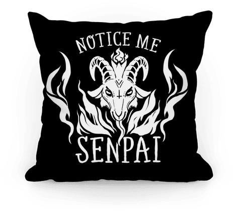 Notice Me Senpai Throw Pillow - She's Beauty She's Grace She Ll Punch You In The Face (484x484), Png Download