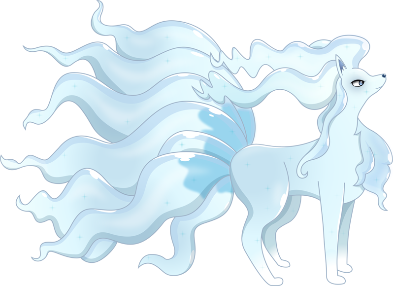 Shiny Alolan Ninetales Pokédex (800x580), Png Download