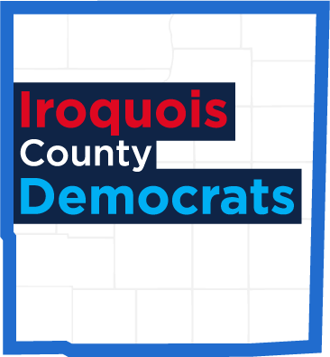 Iroquois County Illinois Democratic Party Logo - Illinois (366x395), Png Download
