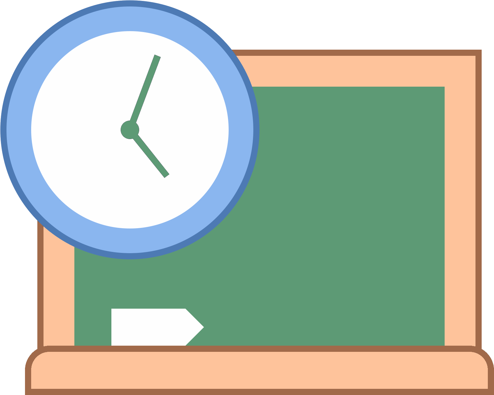 The Symbol For Curriculum, A Blank Blackboard With - Icon (1600x1600), Png Download