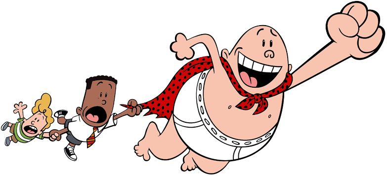 Harold Captain Underpants, George, Harold Professor - Captain Underpants (783x357), Png Download
