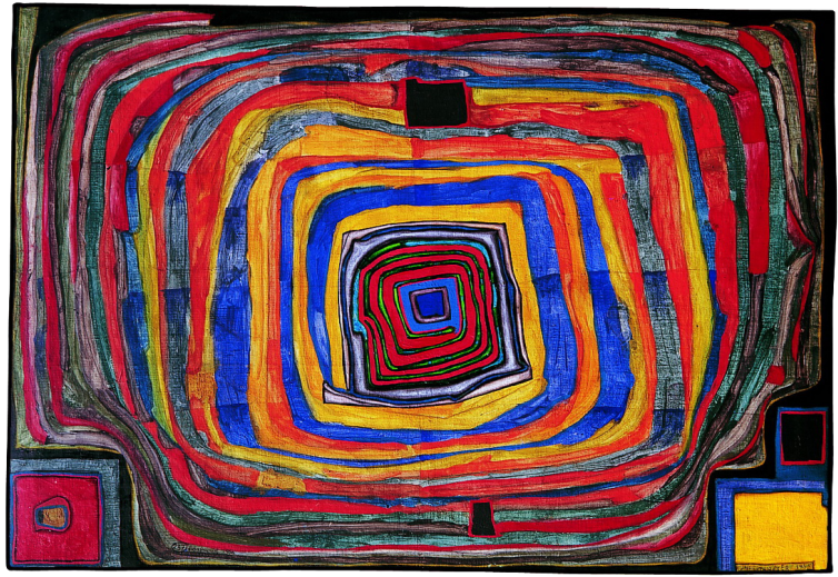 Egg Tempera And Found Earth On Canvas Primed With Chalk, - Modern Art (800x587), Png Download