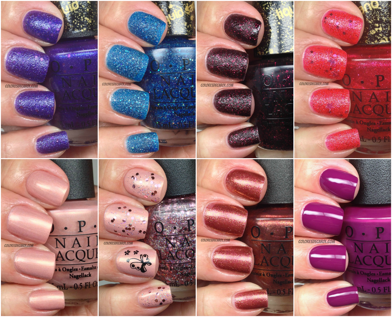 Mariah Carey Collection, Swatches And Review - Opi Nail Polish (1268x1024), Png Download
