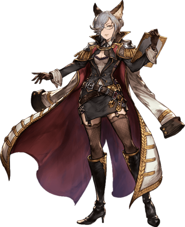 Once A Simple Fox, Mascot For A Group Of Molthuni Soldiers, - Granblue Fantasy Art (593x728), Png Download