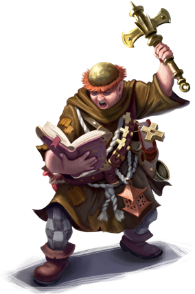 Cleric Png - Fantasy Cleric (350x441), Png Download