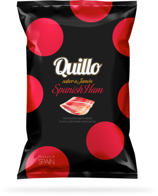 Spanish Ham - Quillo Potato Chips (313x389), Png Download