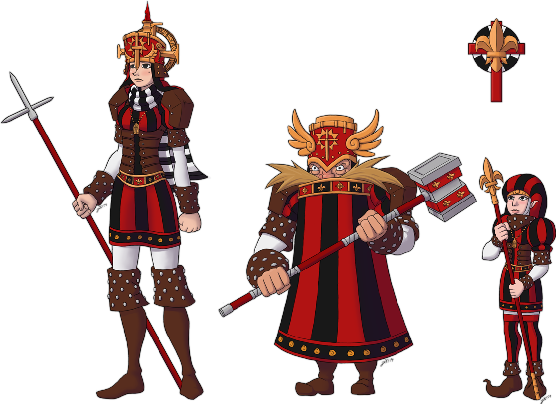 Cleric Character Design (1119x814), Png Download