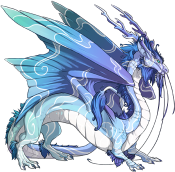 Nimbus Is An Imperial Dragon With A Proud Streak, Who - Anime Mythical Animals Png (350x350), Png Download