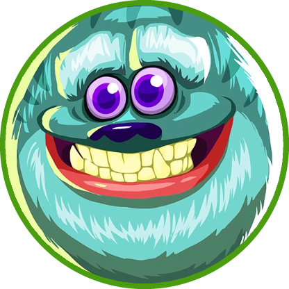 Goofy Yeti Circled - Goofy Yeti Agar Io (416x416), Png Download