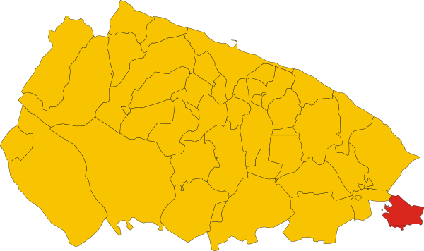 How To Set Use Map Of Comune Of Locorotondo Province - Cartina Citta Metropolitana Di Bari (600x356), Png Download
