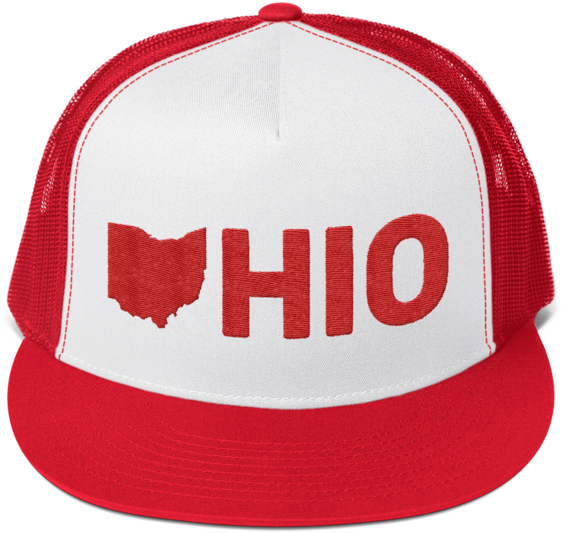 Trucker Hat Model Red (600x600), Png Download