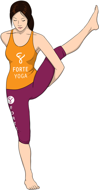 Standing Crane Yoga Pose (900x675), Png Download