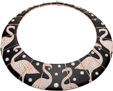 Wild Pop High Jewellery 18 Kt Rose Gold Necklace Set - Roaring 80s Bvlgari (505x394), Png Download