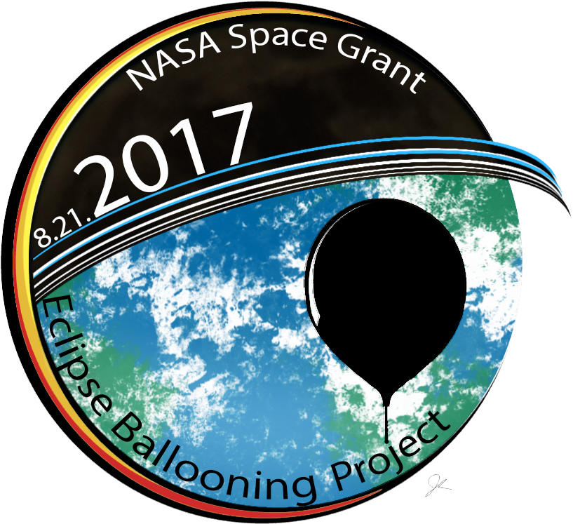 Nasa Space Grant Eclipse Ballooning Project Logo - Circle (1019x882), Png Download