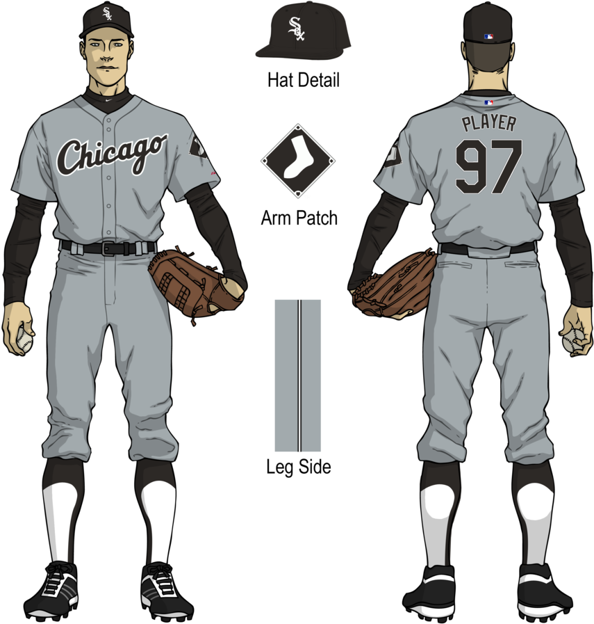 Road Zpsyrltsg8j - Chicago White Sox (1024x957), Png Download