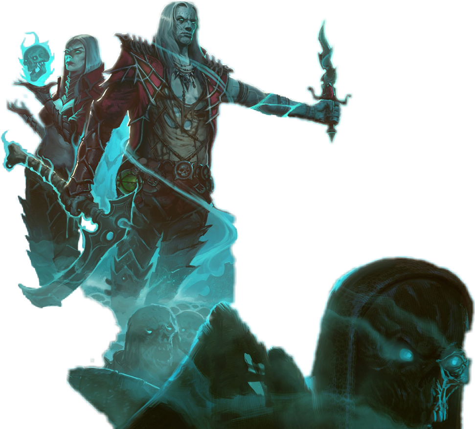 The Necromancer - " - Diablo Rise Of The Necromancer (971x877), Png Download