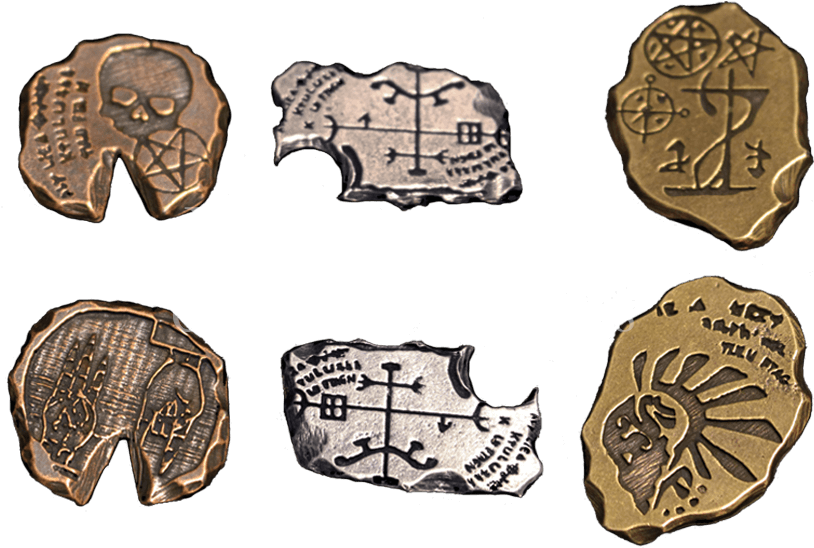 Necromancer Coin Set (821x821), Png Download