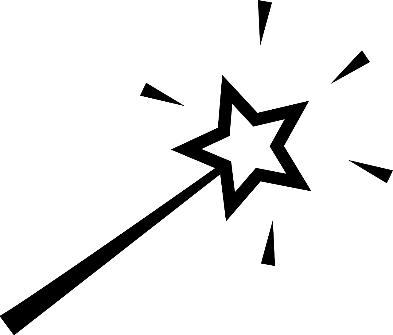 Free Image On Pixabay - Magic Wand Clip Art (1280x1091), Png Download