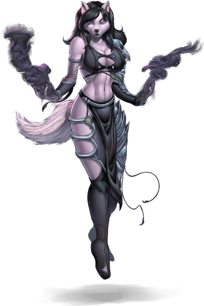 Necromancer Gherwinhn Commission By Faogwolf - Illustration (755x1057), Png Download