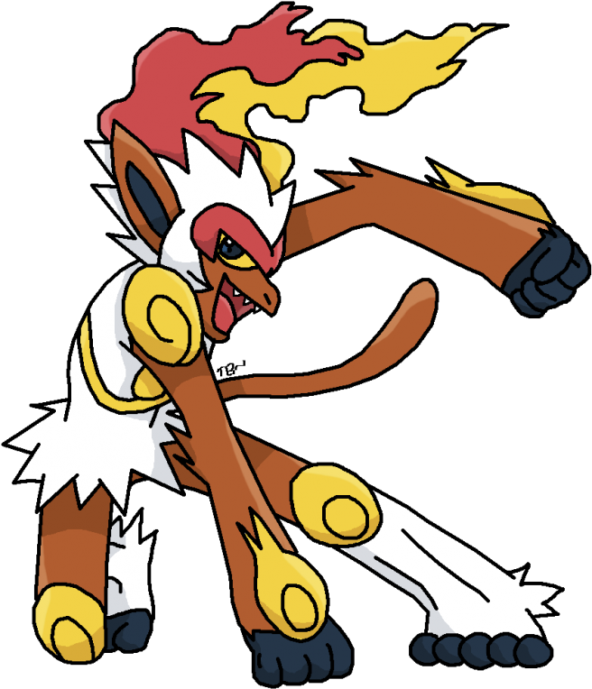 Infernape - Infernape Transparent (697x800), Png Download