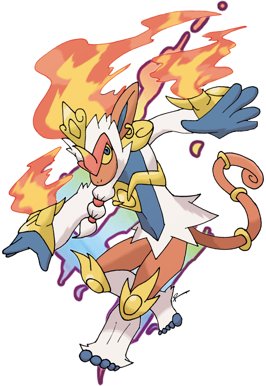 Mega Infernape V - Mega Infernape Fan Art (1024x1325), Png Download