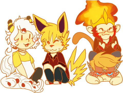 “ I Always Forget To Post My Art Here Whoopssss Rage - Poke Crew (500x365), Png Download