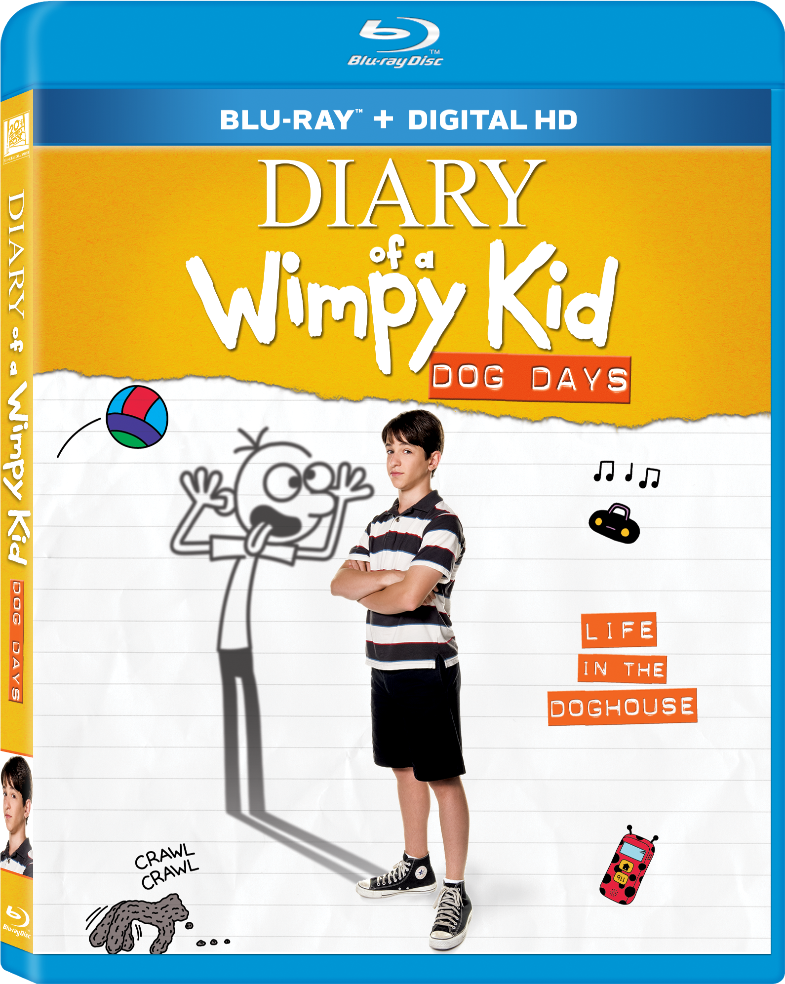 Diary Of A Wimpy Kid - Diary Of A Wimpy Kid Blu Ray (1800x2400), Png Download