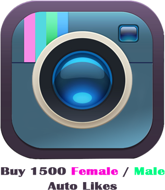 1500 Automatic Female / Male Instagram Likes - Circle (400x400), Png Download