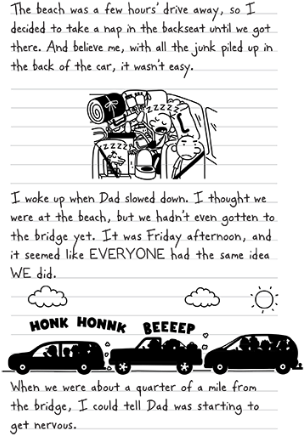 Wimpyk#book9sampler-1 - Diary Of A Wimpy Kid Book 1 Pages (340x510), Png Download