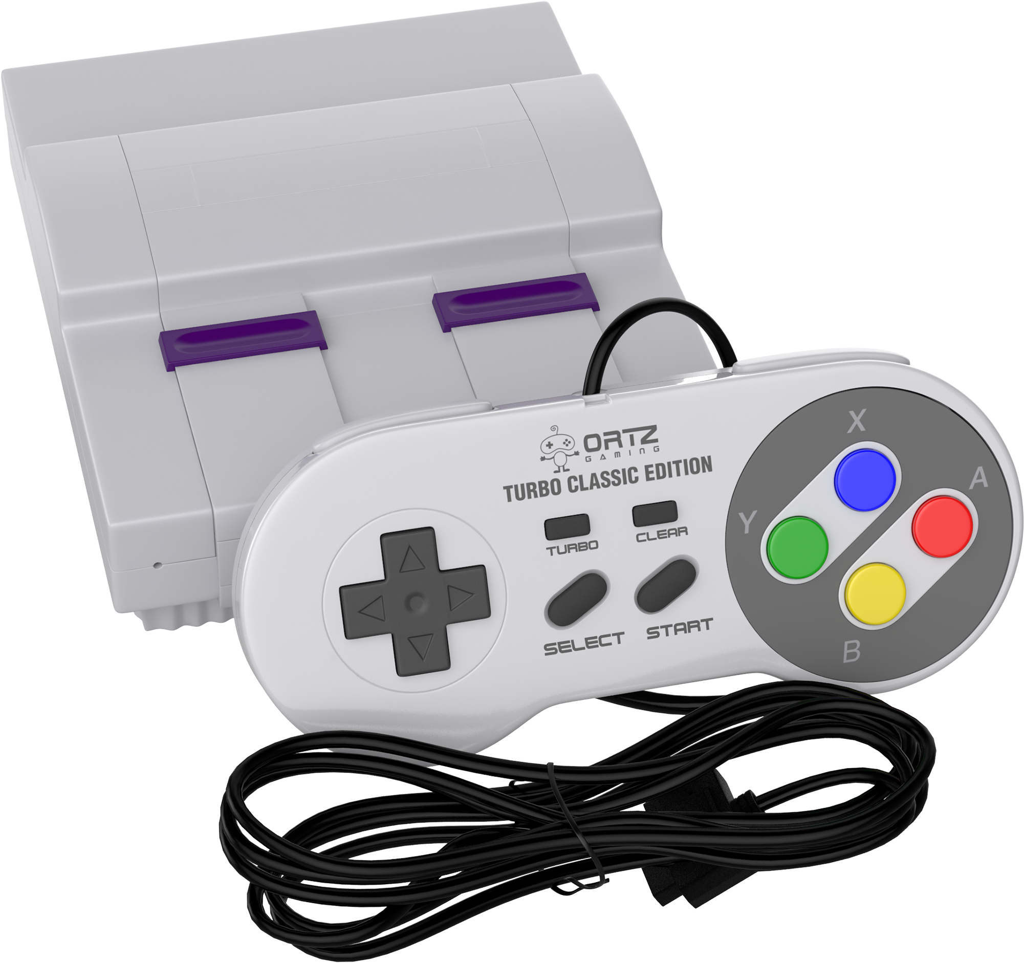 15ft Snes Classic Mini Wired Controller [turbo Edition] - Game Controller (2000x2000), Png Download